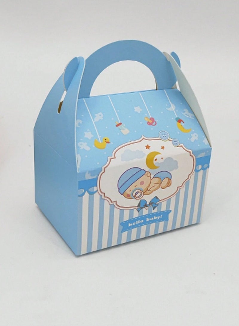 10-Piece Baby Shower Gift Box Set – 5 Pink  5 Blue Adorable Packaging for Newborn Celebrations - Image 2