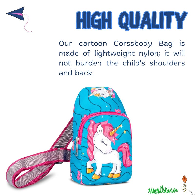 PHILLIN Sling Crossbody Bags for Kids Teenagers Crossbody Bag Chest Bag Adjustable Strap Travel Holiday - Perfect for School, Travel, and Outdoor Adventures - Image 3