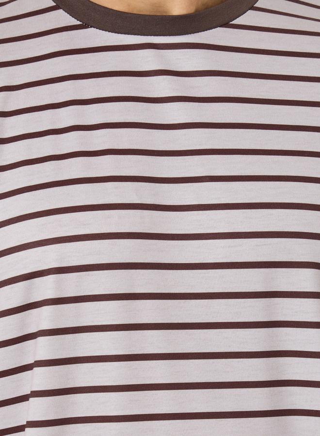 Styli Men Oversized Striped T-Shirt and Shorts Set - Image 3