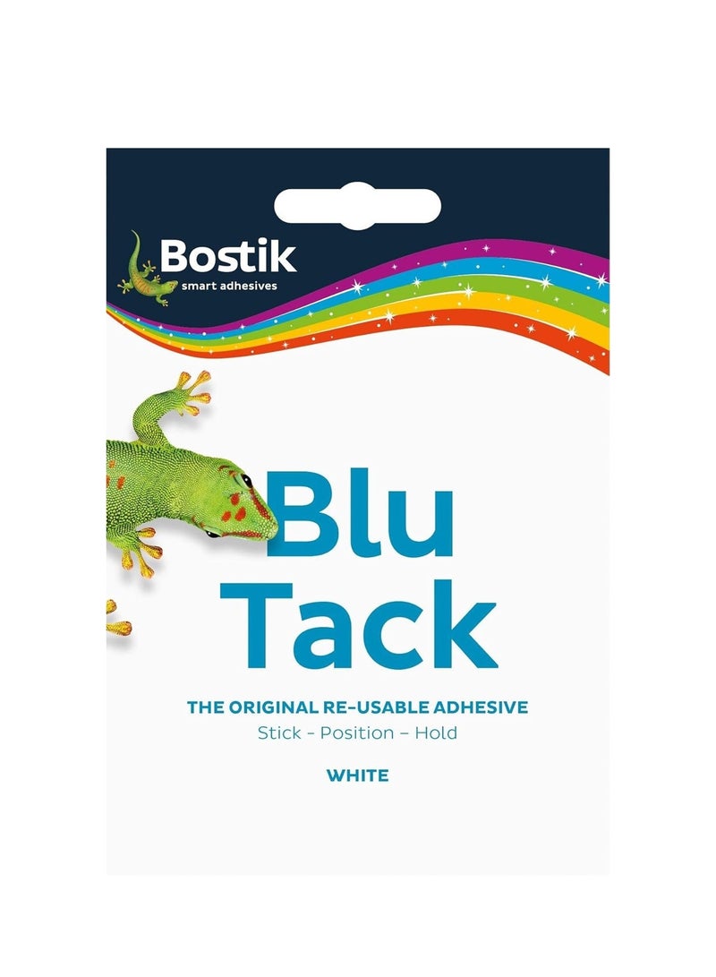 Bostik 12 قطعة لاصق متعدد الاستخدامات قابل لإعادة الاستخدام أبيض - Image 3