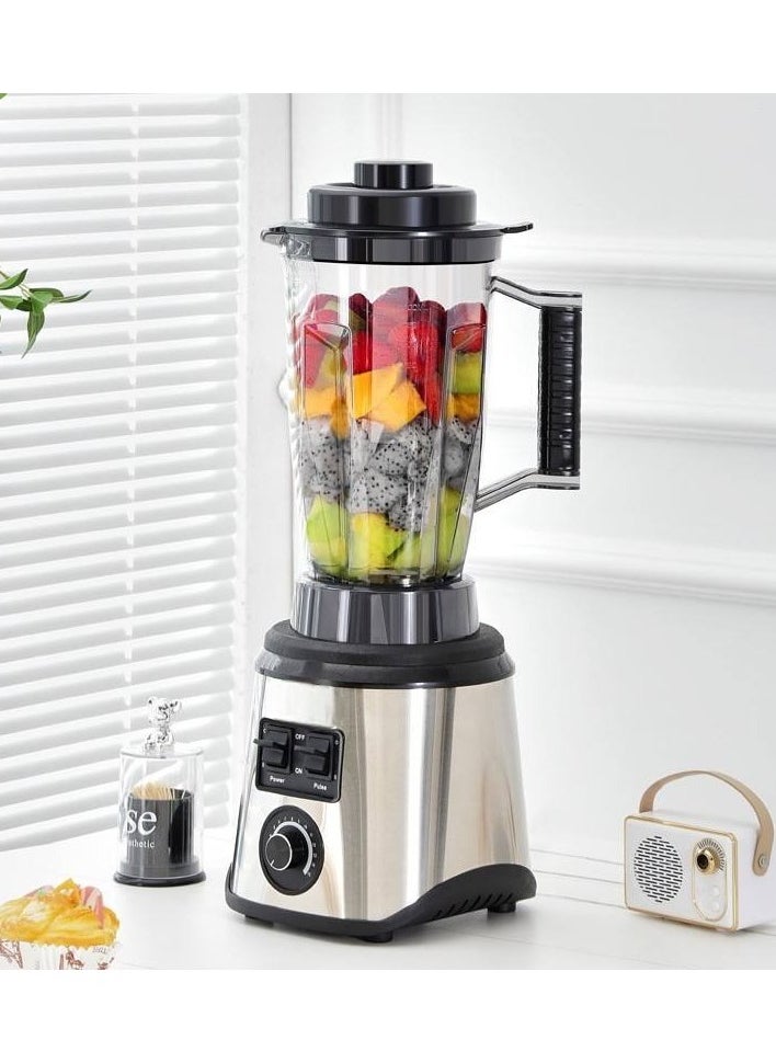 Generic - 3 in 1 Stainless Steel Heavy Duty Portable Juicer Blender To Go Cups and Spout Lids Pulse Technology Smoothie Blender, Powerful Ice Crush Table Blender with Multi Functions - Image 1