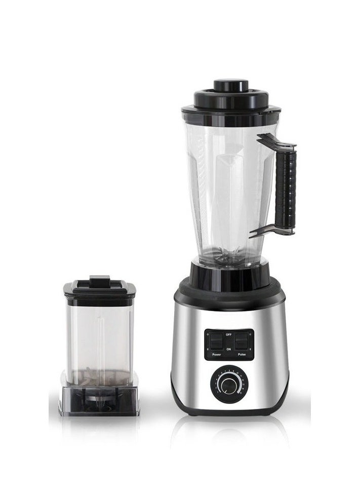 Generic - 3 in 1 Stainless Steel Heavy Duty Portable Juicer Blender To Go Cups and Spout Lids Pulse Technology Smoothie Blender, Powerful Ice Crush Table Blender with Multi Functions - Image 1
