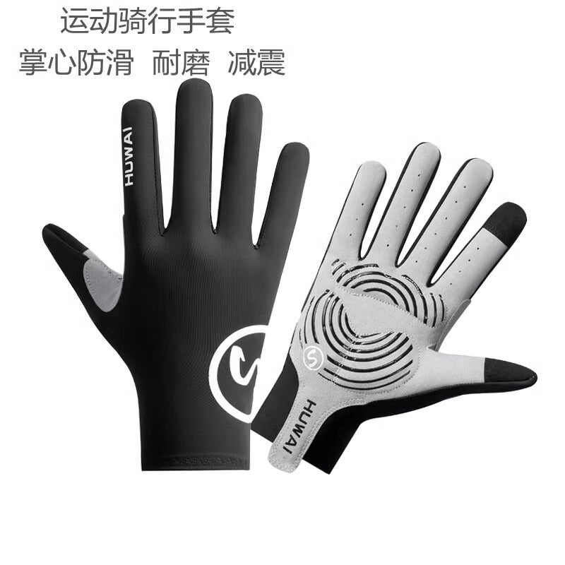 Sports Gloves With Air Cushion Anti Slip Wear Resistant Protection For Fitness Cycling And Outdoor Activities - Image 3