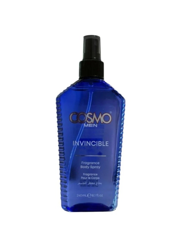 Cosmo Invincible Men's Body Spray - 240 ml