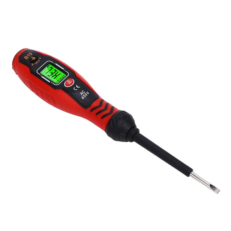 Voltage Tester Pen, NCV Voltage Detector, LCD Backlight Sound Light Alarm Live Neutral Wire Identification Tool with Auto Shut Off, Ideal for Electrical Testing (#1) - Image 2
