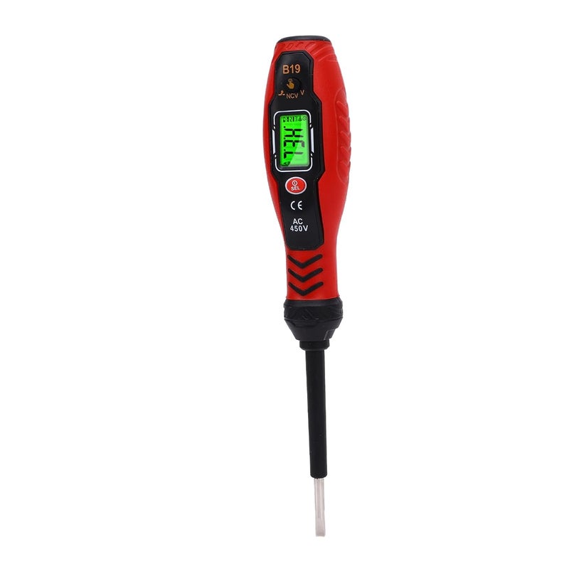 Voltage Tester Pen, NCV Voltage Detector, LCD Backlight Sound Light Alarm Live Neutral Wire Identification Tool with Auto Shut Off, Ideal for Electrical Testing (#1) - Image 4