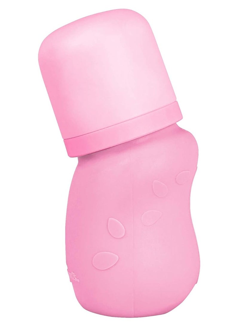 green sprouts Baby Bottle Made From Glass W Silicone Cover-5Oz-Pink-0Mo+ - Image 3
