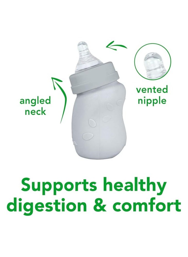 green sprouts Baby Bottle Made From Glass W Silicone Cover-5Oz-Pink-0Mo+ - Image 4