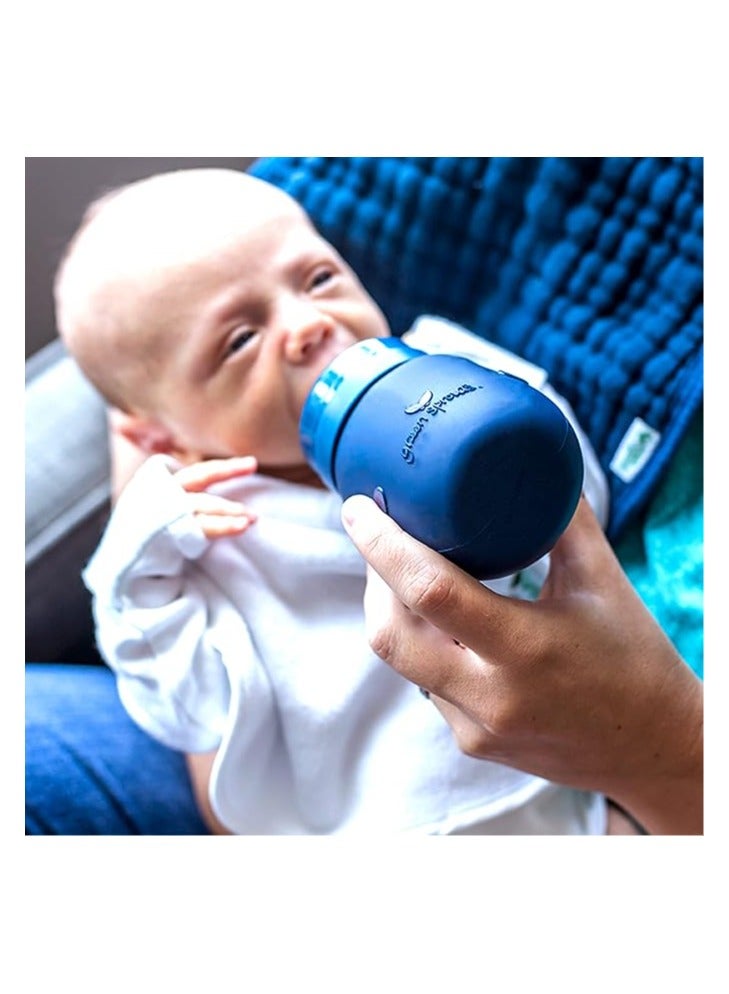 green sprouts Baby Bottle Made From Glass W Silicone Cover-5Oz-Pink-0Mo+ - Image 5