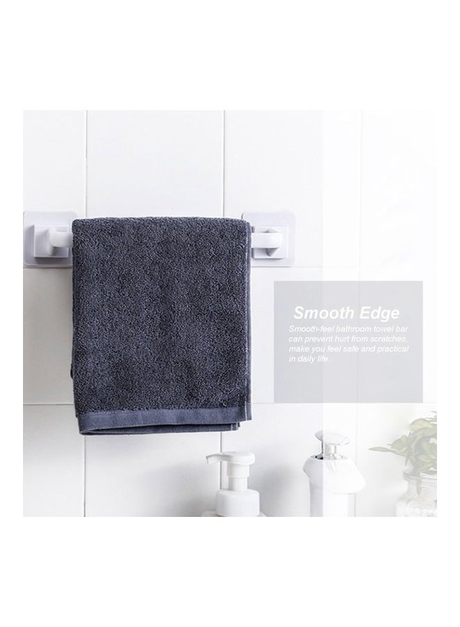 NIBEMINENT Bathroom Towel Hanger White  - Image 2