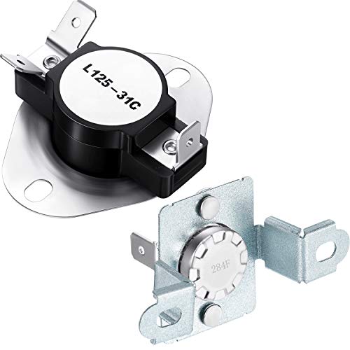 مجموعة فيوز حراري للمجفف تشمل فيوز حراري 6931el3003d وترموستات 6931el3001f عنصر مجفف متوافق مع مجفف إل جي