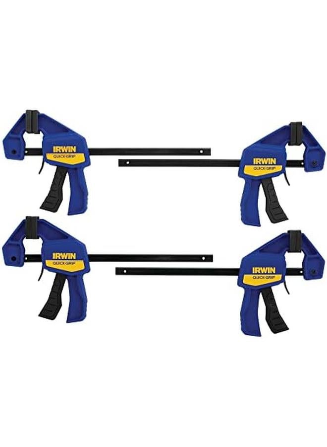 IRWIN Quick Grip Clamps One Handed Mini Bar 6 Inch 4 Pack 1964758 - Image 3