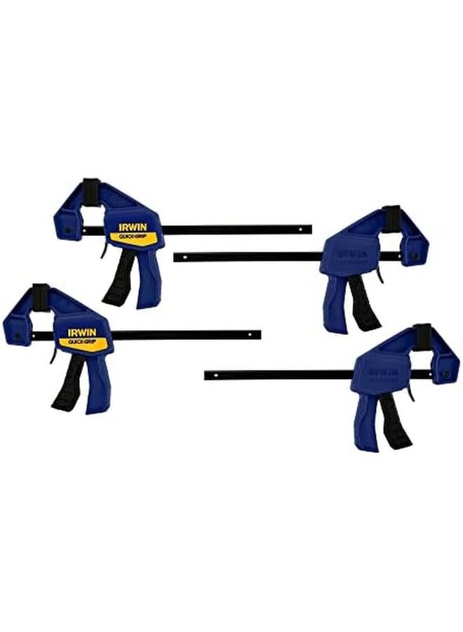 IRWIN Quick Grip Clamps One Handed Mini Bar 6 Inch 4 Pack 1964758 - Image 4