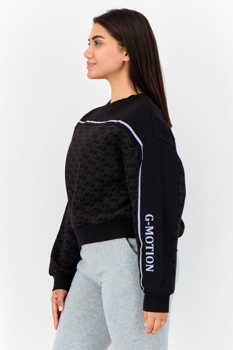 GIORDANO G-Motion Women Sportswear Fit Long Sleeves Outdoor Sweatshirt, Multicolor  - Image 2