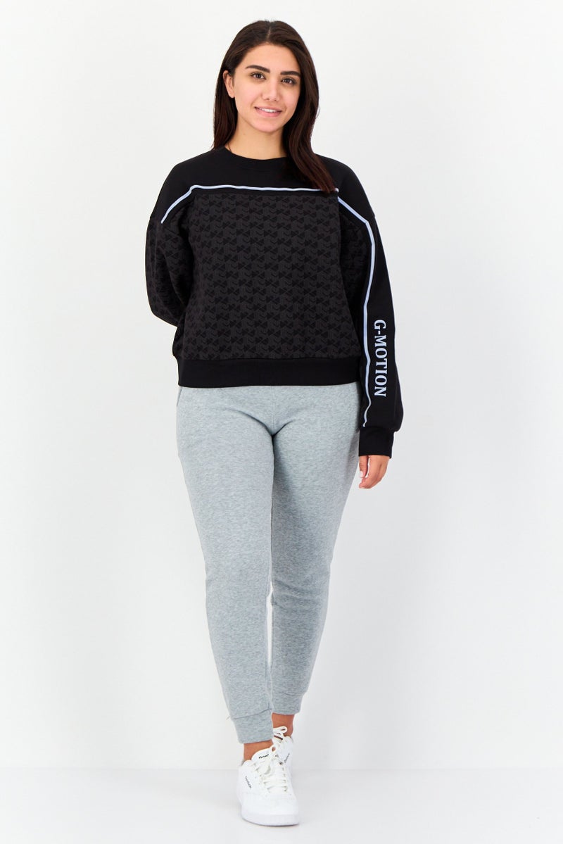 GIORDANO G-Motion Women Sportswear Fit Long Sleeves Outdoor Sweatshirt, Multicolor  - Image 4