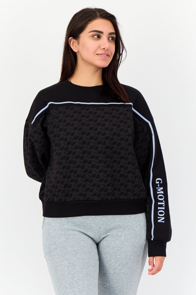 GIORDANO G-Motion Women Sportswear Fit Long Sleeves Outdoor Sweatshirt, Multicolor  - Image 1