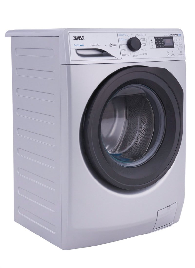 ZANUSSI - Zanussi 7kg PerlaMax front load washing machine 1200 RPM - Silver, Black door ZWF7240SB5 - Image 1