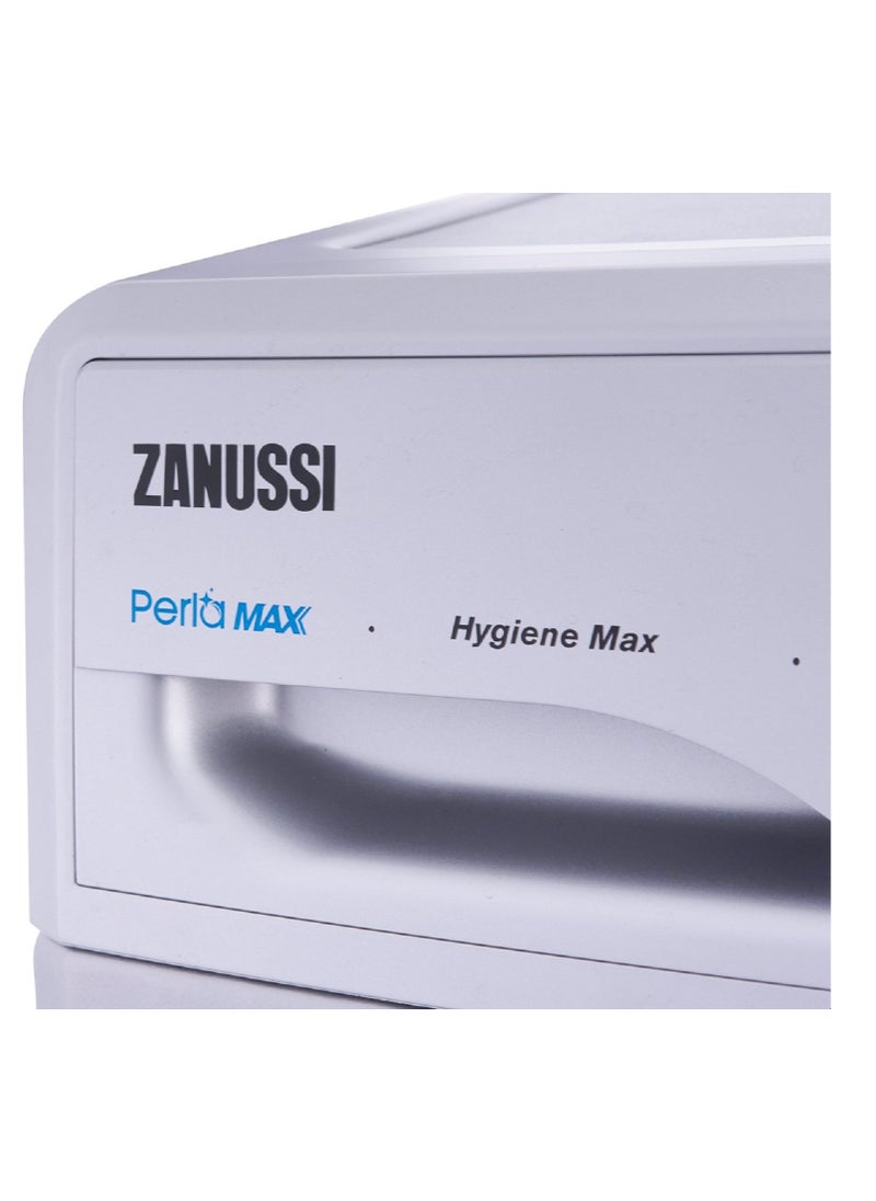 ZANUSSI - Zanussi 7kg PerlaMax front load washing machine 1200 RPM - Silver, Black door ZWF7240SB5 - Image 1