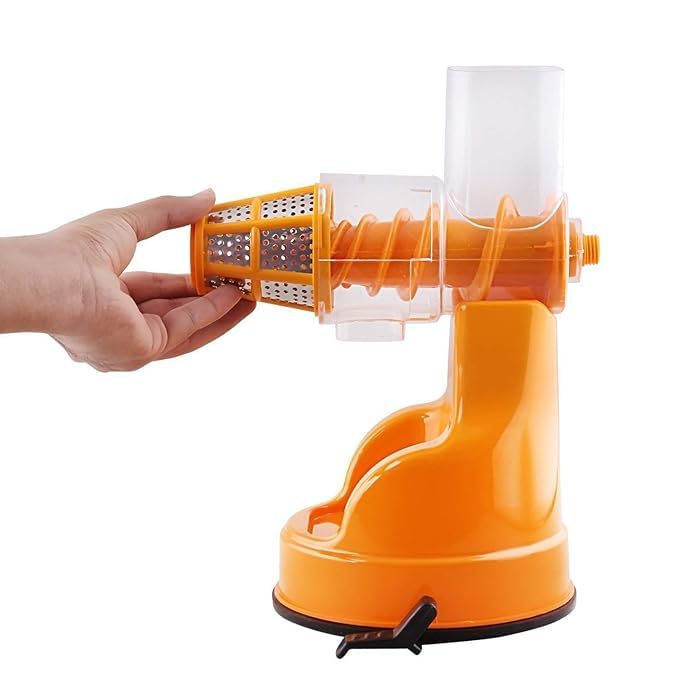PDSPM Hand Juicer for Fruits and Vegetables with Steel Handle Vacuum Locking System Shake Fruit Juicer Machine for All Fruits - Image 4