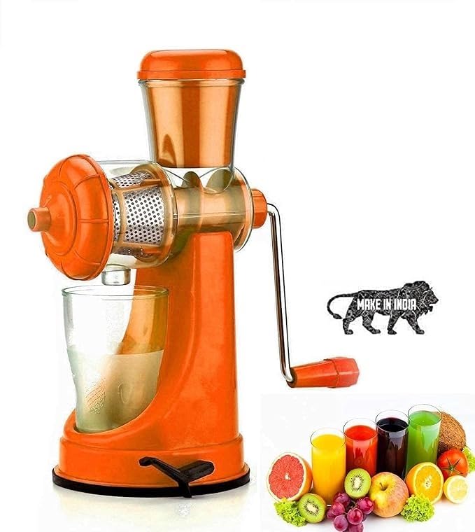 PDSPM Hand Juicer for Fruits and Vegetables with Steel Handle Vacuum Locking System Shake Fruit Juicer Machine for All Fruits - Image 1