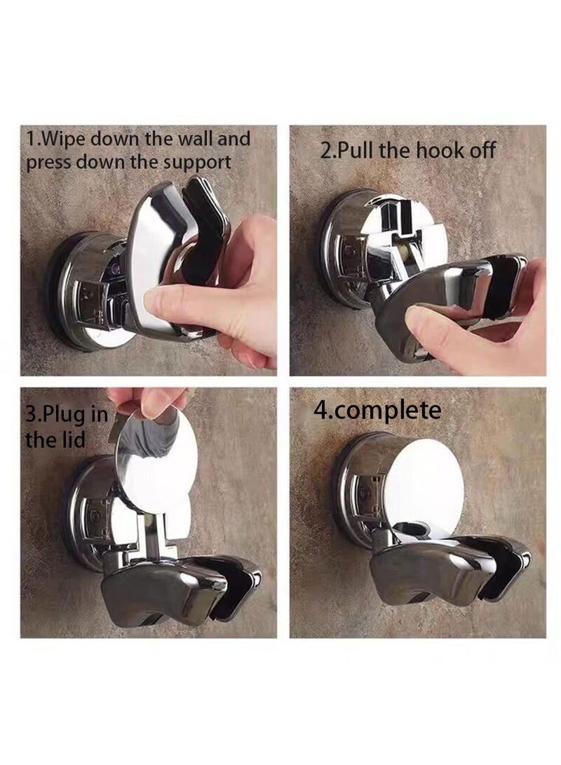 Sweet seven No Punch Shower Wand Holder - Portable Handheld Shower Head Suction Cup Holder - Image 5