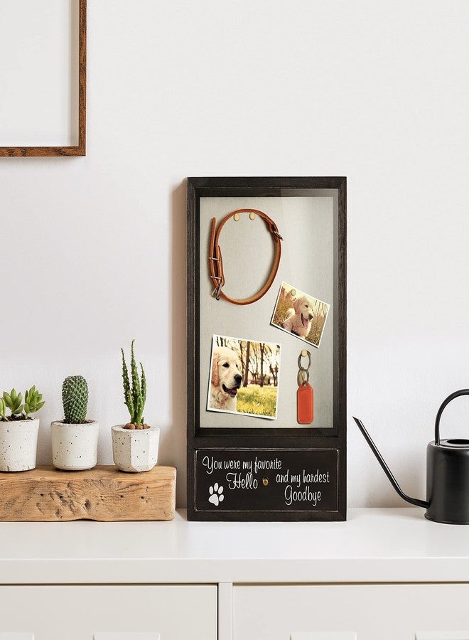 TJMOREE TJ.MOREE Dog Memorial Gifts - You were My Favorite Hello and My Hardest Goodbye Remembrance Picture Frame Shadow Box - Pet Sympathy Gifts for Loss of Dog - Image 4