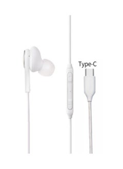 USB-C Wired In-Ear Stereo Earphones for Samsung Galaxy Note 10/Note 10 Plus, S10, S9, S10e with Built-in Microphone and Volume Control Type c hands-free - White - pzsku/Z39AC3561293A806C9605Z/45/_/1739318191/5d273365-8d1b-4f58-896a-2ca4c7bcb3bc