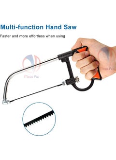 HELLARO HELLARO 9 in 1 Multifunctional Magic bow Saw with 5 Saw Blades Hand Kit Set For Woodworking Tool Corded Electric  - Image 5