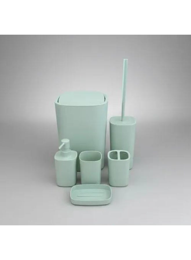 Plastic Bathroom Set - Green - Model A-74-154 - Practical Everyday Design - Image 1