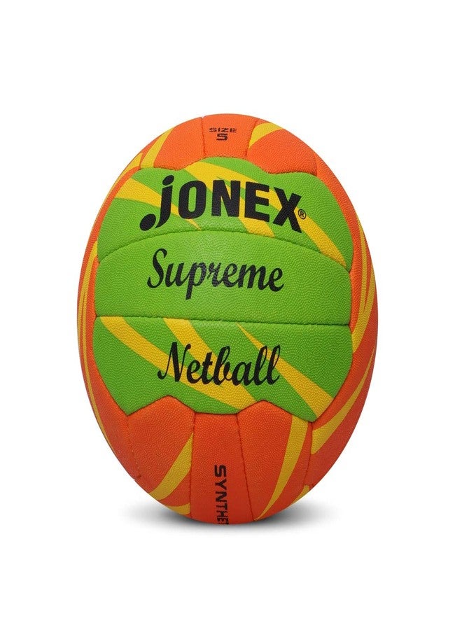 Jonex JJ Jonex Supreme Netball Size 5, Orange - Image 1