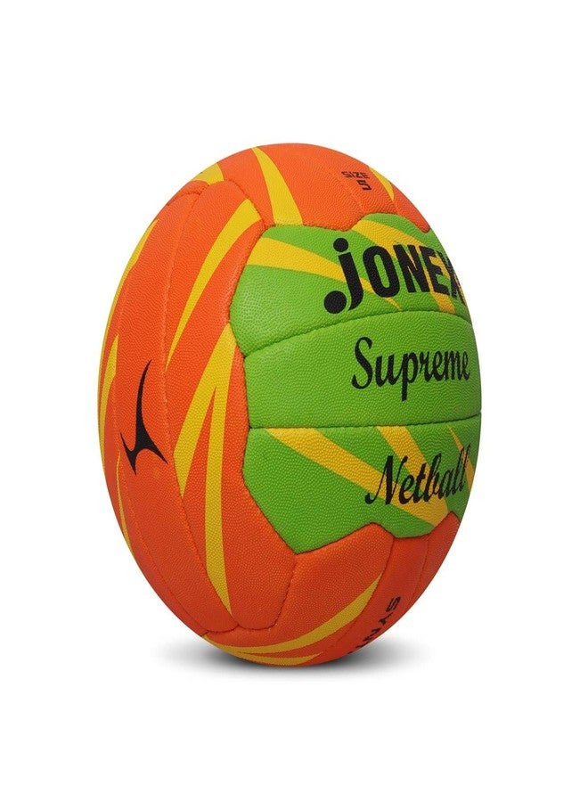 Jonex JJ Jonex Supreme Netball Size 5, Orange - Image 3