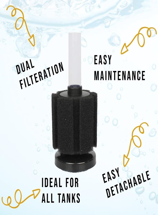 Scroll Store Biochemical Small Sponge Filter for Aquarium | XY-2835 | with 3 Meter Air Tube - Image 3