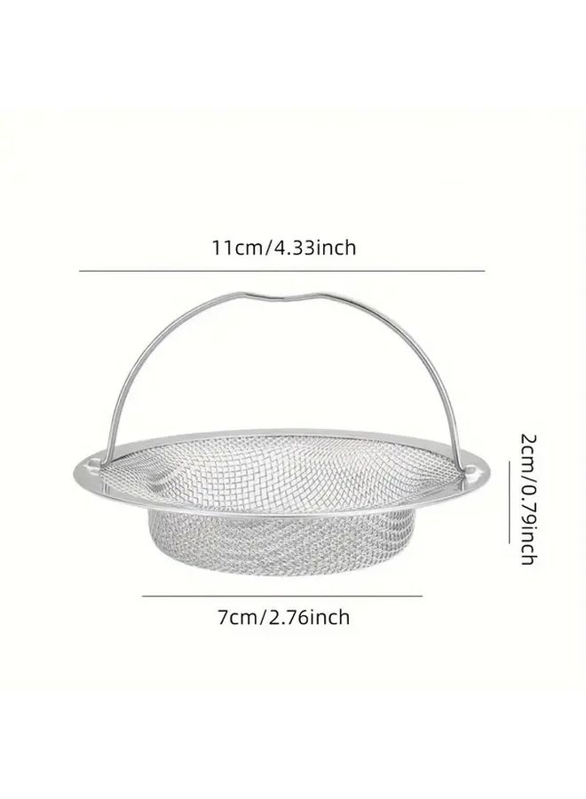 Heavy Duty Stainless Steel Sink Drain Filter Silvery Hair Catcher For Kitchen Bathroom - Image 3