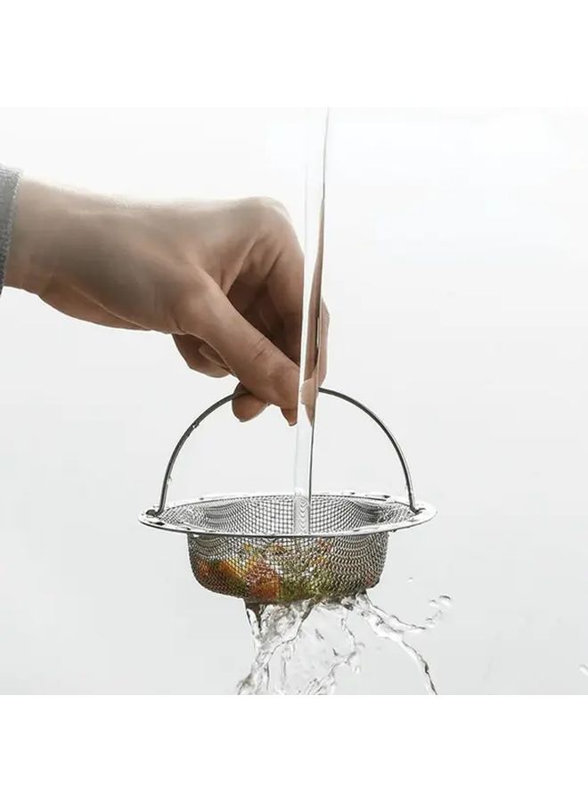 Heavy Duty Stainless Steel Sink Drain Filter Silvery Hair Catcher For Kitchen Bathroom - Image 1