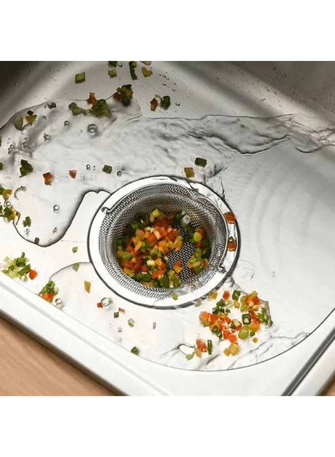 Heavy Duty Stainless Steel Sink Drain Filter Silvery Hair Catcher For Kitchen Bathroom - Image 4