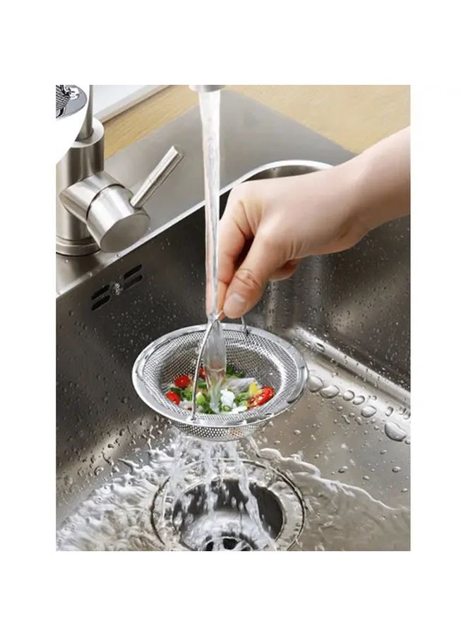 Heavy Duty Stainless Steel Sink Drain Filter Silvery Hair Catcher For Kitchen Bathroom - Image 5