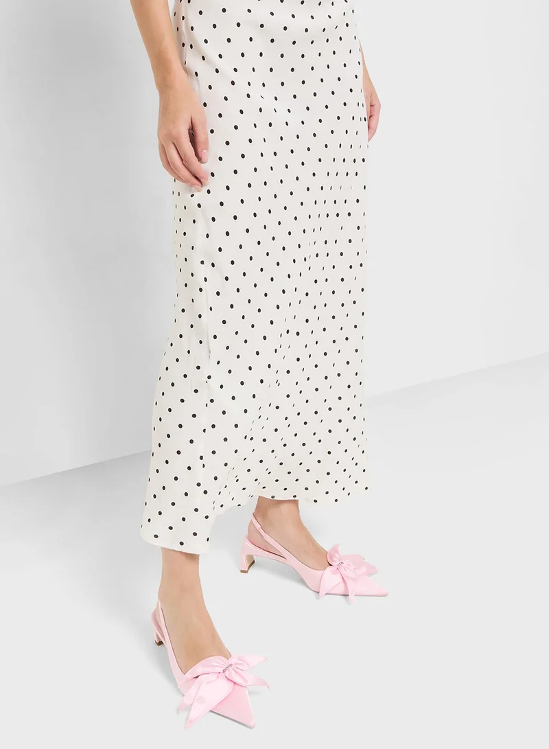 JW PEI Queena Floral Appliques Slingback Pumps