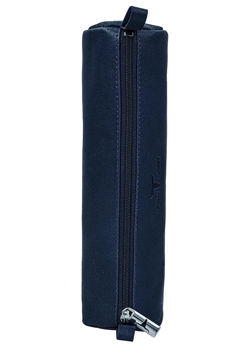 URBANFOREST Leather Toby Blue Casual Pencil/Utility Pouch For Boys - Image 5
