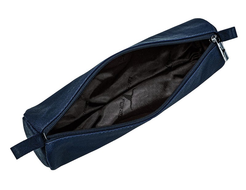 URBANFOREST Leather Toby Blue Casual Pencil/Utility Pouch For Boys - Image 2