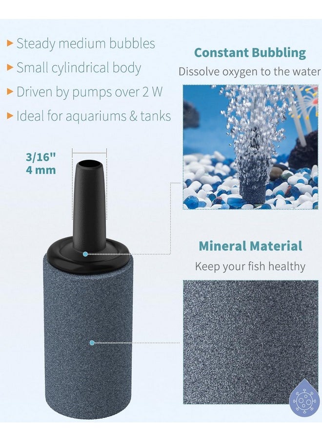 Pawfly Pawfly Aquarium Air Stone 1 Inch, Fish Tank Air Stone Aerator Bubble Diffuser for Nano Air Pumps Small Buckets and Fish Tanks, 10 Pack  - Image 4