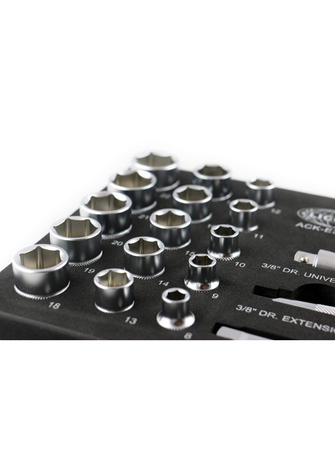 LICOTA 21 Pieces 3 8 Socket Set - Image 4