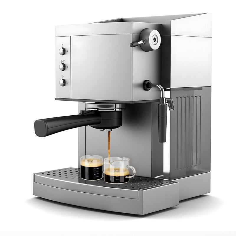 Emlim Espresso Double Spout Glass Coffee Cups with Handle - 75ML/2.5OZ Clear Borosilicate Glass Shot Glasses with Scale Measurement (2 Pack) - Image 4