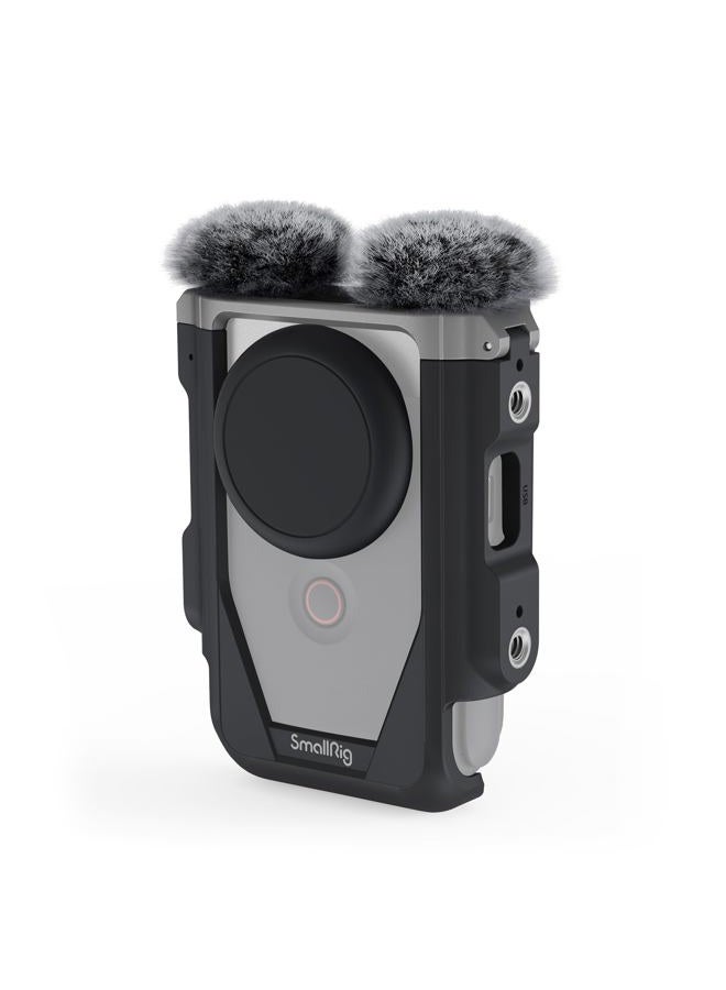 SmallRig Cage Kit for Canon PowerShot V10 with Furry Windshields, Camera Cage, Lens Cap and Storage Bag, Effectively Reducing Wind Noise About 20dB, for Outdoor Shooting, Travel, Vlog - 4235 - Image 1