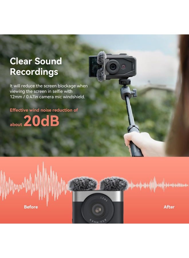 SmallRig Cage Kit for Canon PowerShot V10 with Furry Windshields, Camera Cage, Lens Cap and Storage Bag, Effectively Reducing Wind Noise About 20dB, for Outdoor Shooting, Travel, Vlog - 4235 - Image 2