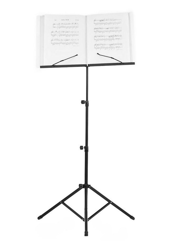 Foldable Sheet Music Tripod Stand Holder Lightweight with Water resistant Carry Bag for Violin Piano Guitar Instrument Performance  - Image 1