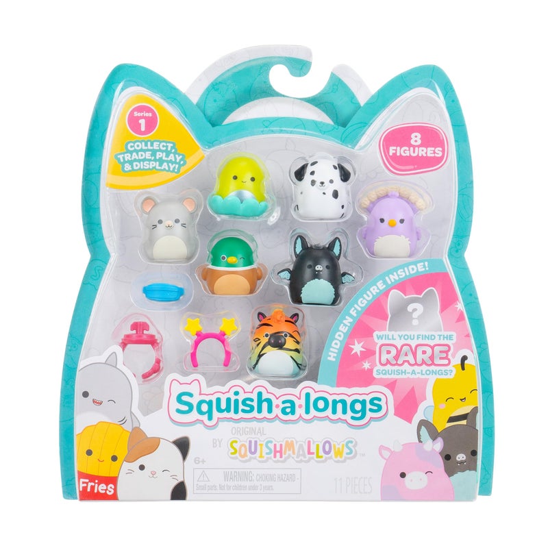 Squish-a-longs Squishalongs 8 Pack 1 MiniSquish with 2 Accessories 1 Ring and a Collectors Guide Collect Trade Play - Image 3