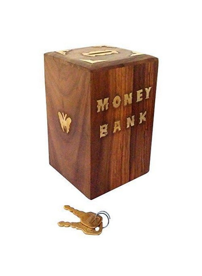 ITOS365 Handicrafted Wooden Money Bank - Coin Saving Box - Piggy Bank - Gifts for Kids, Girls, Boys & Adults - Image 2