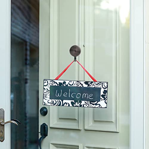 Haute Decor Attract Magnetic Wreath Hanger (Oil-Rubbed Bronze) - Set of 2 Magnets - for 2 Metal Doors or Surfaces or 1 Single-Pane Glass Door or Window - Image 2
