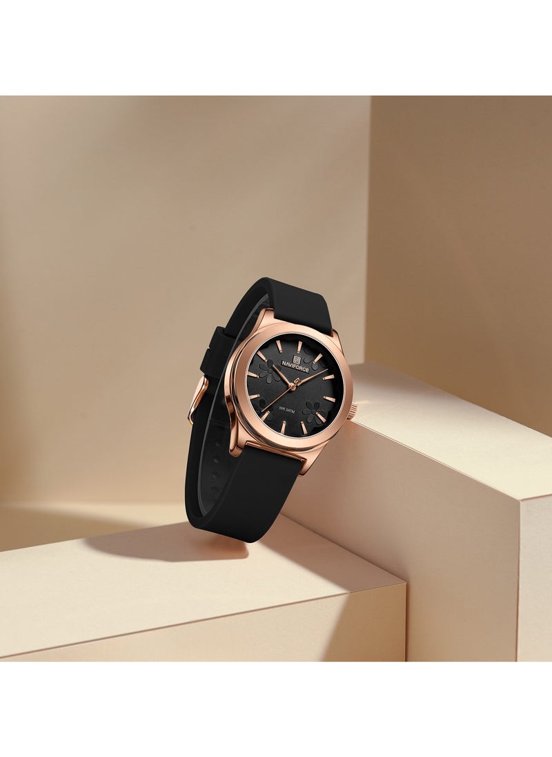 NAVIFORCE - Elegant Analog Watch with Stylish Dial Design Durable Strap Water Resistant Timepiece for Everyday and Formal Wear - Image 1