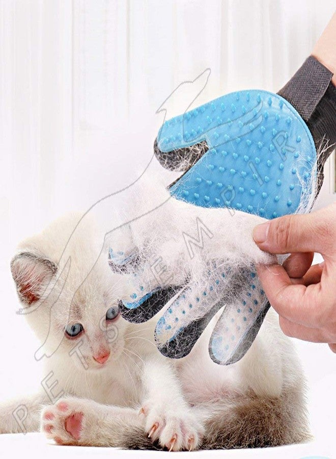 SOCHEP True Touch Silicone Cleaning Hair Brush Animal Massage Grooming Bath Gloves (Multicolor, Small) - Image 4